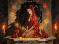 Seedream V4.5 — Altar of Desire — Oil Painting