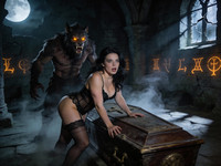 Seedream V4.5 — Moonlit Horror-Erotica Blend — Photorealistic