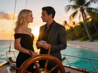 Seedream V4.5 — Luxury Yacht Romance — Photorealistic