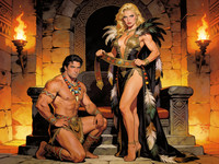 Seedream V4.5 — Tribal Guardian's Desire — Pin-Up