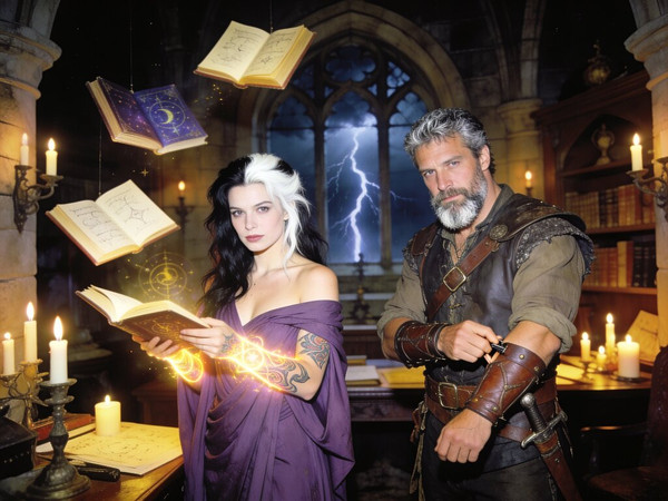 Seedream V4.5 — A Night in the Sorceress's Tower — Polaroid
