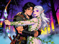 Seedream V4.5 — Fantasy Romance in the Whispering Grove — Pop Art