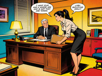 Seedream V4.5 — Office Heat Classics — Pop Art