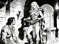 Seedream V4.5 — Tribal Guardian's Desire — Pulp Ink