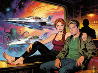 Seedream V4.5 — Speakeasy Hidden Tension — Retro Sci-Fi