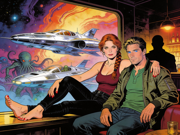 Seedream V4.5 — Speakeasy Hidden Tension — Retro Sci-Fi