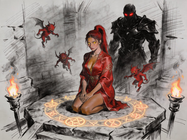 Seedream V4.5 — Altar of Desire — Sketch
