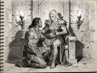 Seedream V4.5 — Tribal Guardian's Desire — Sketch