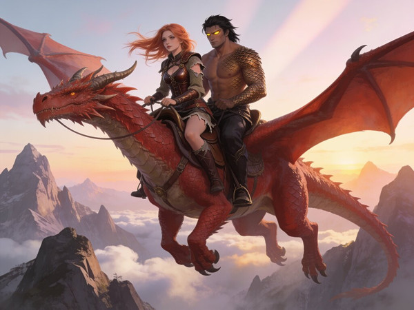 Seedream V4.5 — Dragonrider at Dawn — Soft