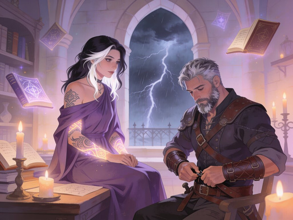 Seedream V4.5 — A Night in the Sorceress's Tower — Soft