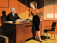 Seedream V4.5 — Office Heat Classics — Vintage Poster