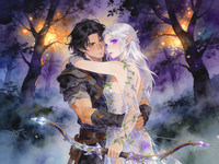 Seedream V4.5 — Fantasy Romance in the Whispering Grove — Watercolor