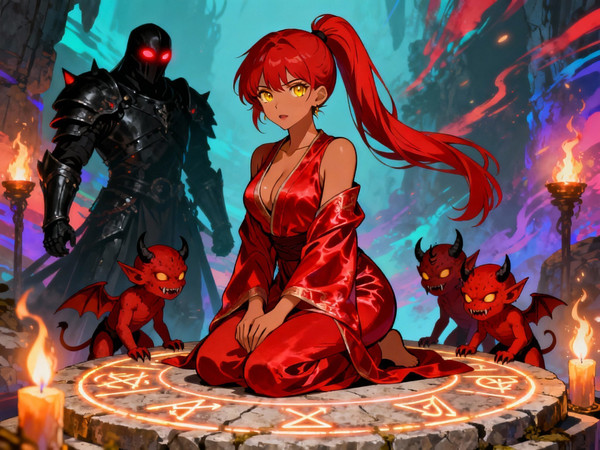 Seedream V4 — Altar of Desire — Anime