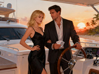 Seedream V4 generated image for Luxury Yacht Romance - Digital Art