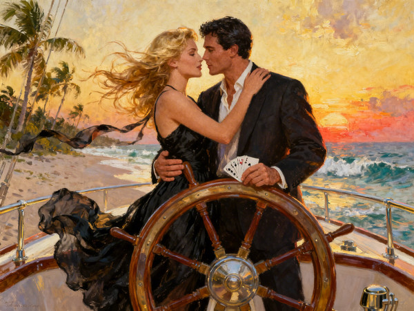 Seedream V4 — Luxury Yacht Romance — Classic Romance