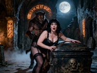 Seedream V4 generated image for Moonlit Horror-Erotica Blend - Dark Fantasy