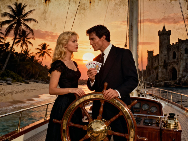 Seedream V4 — Luxury Yacht Romance — Dark Fantasy