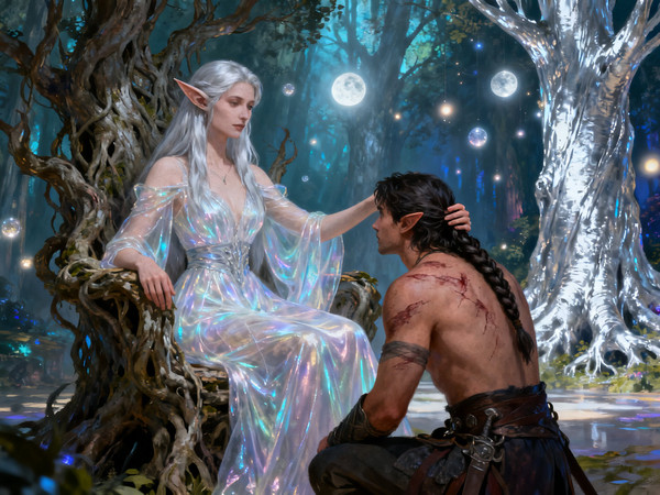 Seedream V4 — The Elven Queen's Champion — Epic Fantasy