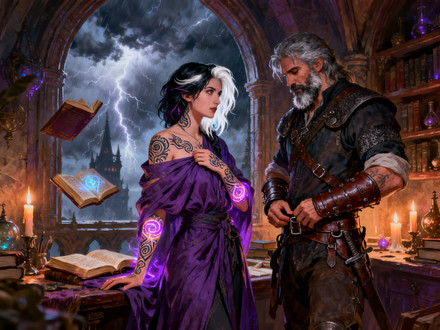 A Night in the Sorceress's Tower — Epic Fantasy — Seedream V4