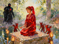 Seedream V4 — Altar of Desire — Impressionism