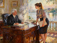 Seedream V4 — Office Heat Classics — Impressionism