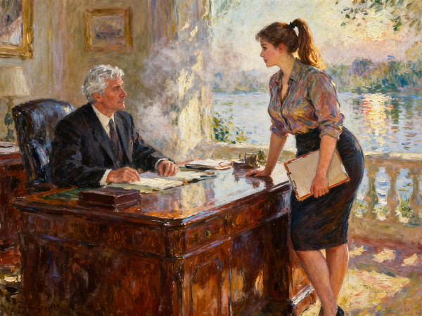 Seedream V4 — Office Heat Classics — Impressionism