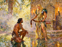 Seedream V4 — Tribal Guardian's Desire — Impressionism