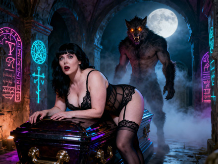 Moonlit Horror-Erotica Blend — Neo Noir — Seedream V4