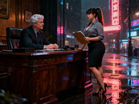 Seedream V4 generated image for Office Heat Classics - Neo Noir