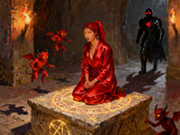 Seedream V4 — Altar of Desire — Oil Painting