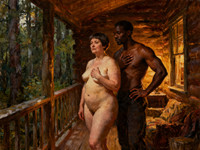 Seedream V4 — Cabin in the Woods — Oil Painting