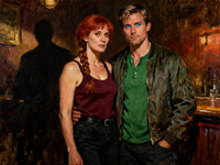 Seedream V4 — Speakeasy Hidden Tension — Oil Painting