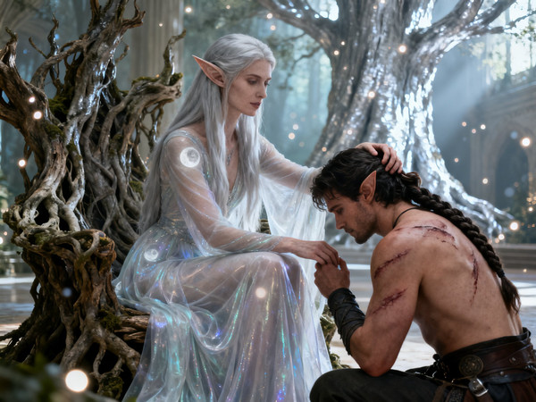 Seedream V4 — The Elven Queen's Champion — Photorealistic