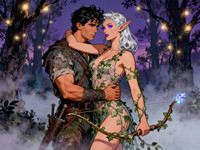 Seedream V4 generated image for Fantasy Romance in the Whispering Grove - Pin-Up