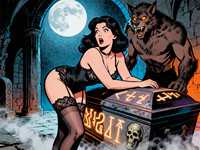 Seedream V4 — Moonlit Horror-Erotica Blend — Pop Art