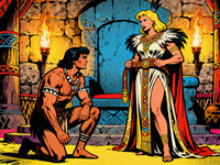 Seedream V4 — Tribal Guardian's Desire — Pop Art