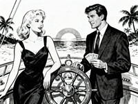 Seedream V4 — Luxury Yacht Romance — Pulp Ink