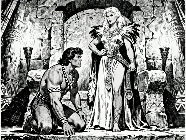 Seedream V4 — Tribal Guardian's Desire — Pulp Ink