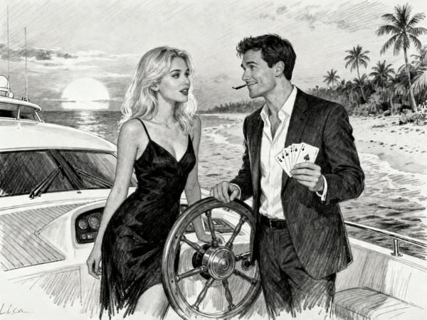 Seedream V4 — Luxury Yacht Romance — Sketch