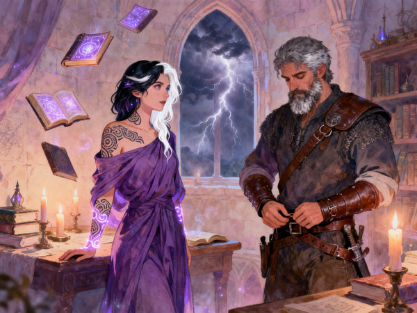 Seedream V4 — A Night in the Sorceress's Tower — Soft