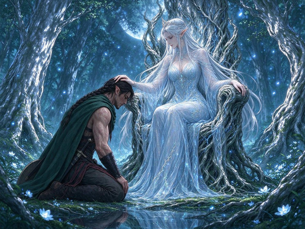 Seedream 5.0 Flash — The Elven Queen's Champion — Anime