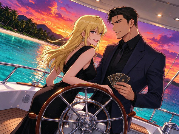Seedream 5.0 Flash — Luxury Yacht Romance — Anime