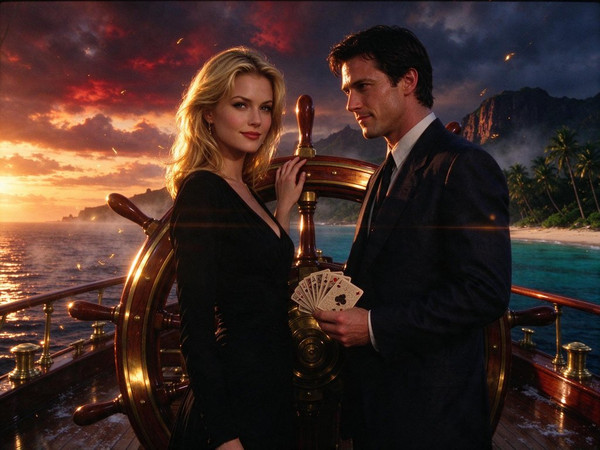 Seedream 5.0 Flash — Luxury Yacht Romance — Dark Fantasy