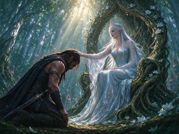 Seedream 5.0 Flash — The Elven Queen's Champion — Epic Fantasy
