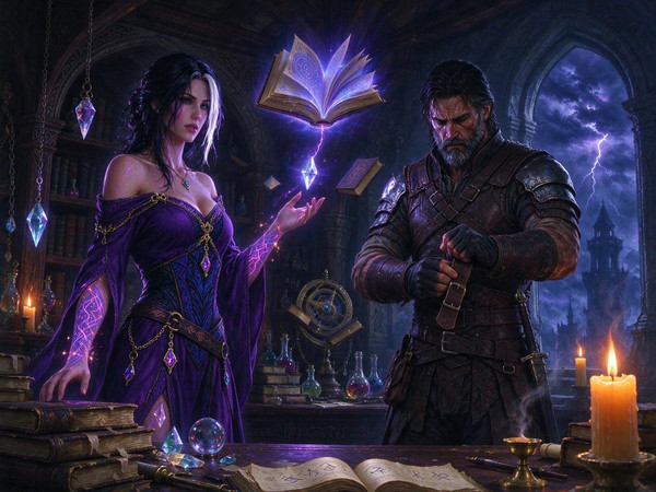 Seedream 5.0 Flash — A Night in the Sorceress's Tower — Epic Fantasy