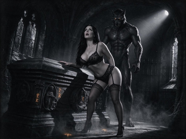 Seedream 5.0 Flash — Moonlit Horror-Erotica Blend — Film Noir