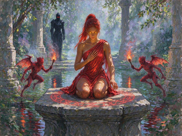 Seedream 5.0 Flash — Altar of Desire — Impressionism