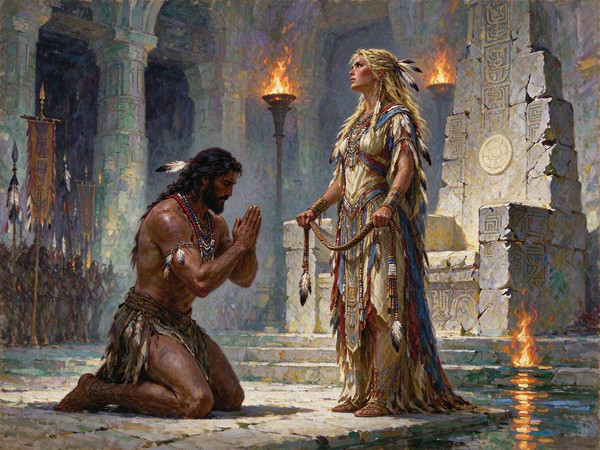 Seedream 5.0 Flash — Tribal Guardian's Desire — Impressionism