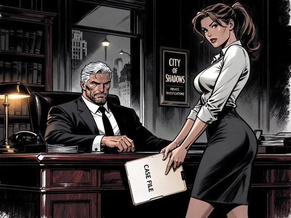 Seedream 5.0 Flash — Office Heat Classics — Noir Comic