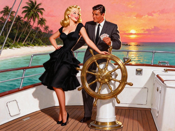 Seedream 5.0 Flash — Luxury Yacht Romance — Pin-Up
